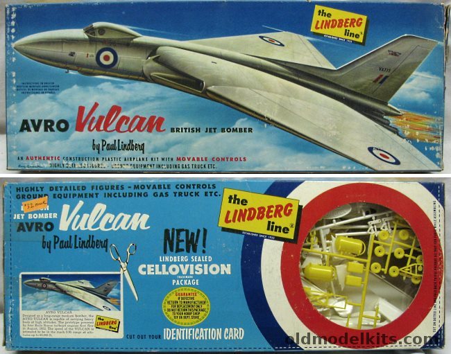 Lindberg 1/96 Avro Vulcan Jet Bomber With Ground Equipment - Cellovision Issue, 537-149 plastic model kit